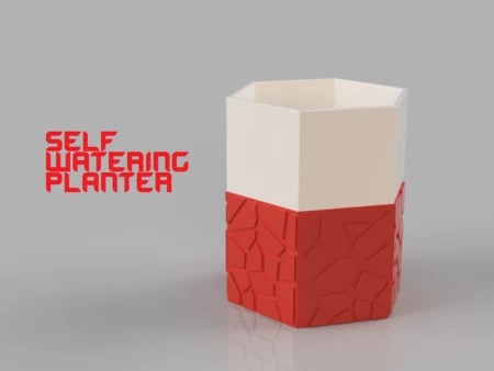  Self-watering planter 2  3d model for 3d printers