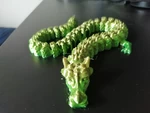 Modelo 3d de Dragón rocoso articulado para impresoras 3d