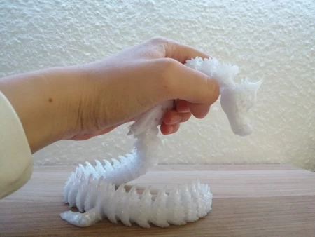  Articulated ice dragon (fixed)  3d model for 3d printers