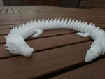 Modelo 3d de Dragón de hielo articulado (fijo) para impresoras 3d