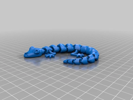 Modelo 3d de Lagarto de juguete para gato para impresoras 3d