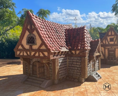  The snoring warrior tavern  3d model for 3d printers