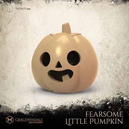 Modelo 3d de Pequeña calabaza temible para impresoras 3d