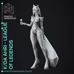  Ahri kda - league of legends - 25cm tall model  3d model for 3d printers