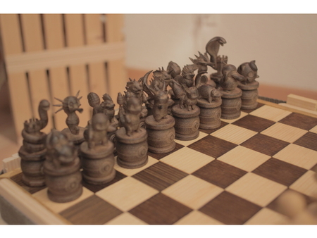 chess - ajedrez tablero 3D Print Model