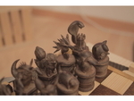  Pokemon chess set  3d model for 3d printers