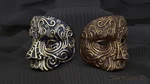 Modelo 3d de Máscara facial de halloween de bola de mascarada de ópera de desplazamiento de filigrana decorativa de lujo para impresoras 3d