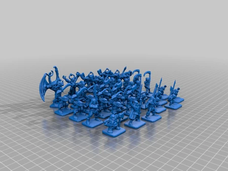  Heroquest all miniatures  3d model for 3d printers