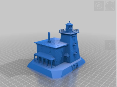 Modelo 3d de Faro de 2009 para impresoras 3d