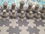  Puzzle chess board  3d model for 3d printers