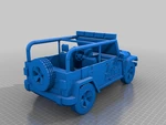  Jurassic park jeep  3d model for 3d printers