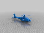 Modelo 3d de Helicóptero apache ah-64 para impresoras 3d