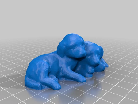  Doggies  3d model for 3d printers