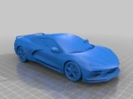  2020 chevrolet corvette c8  3d model for 3d printers