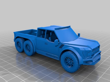 Modelo 3d de Hennessey ford velociraptor 6x6 para impresoras 3d