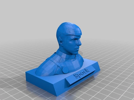 Modelo 3d de Spock para impresoras 3d