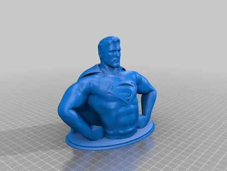  Superman  3d model for 3d printers