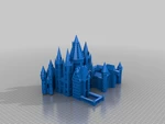 Modelo 3d de Hogwarts para impresoras 3d