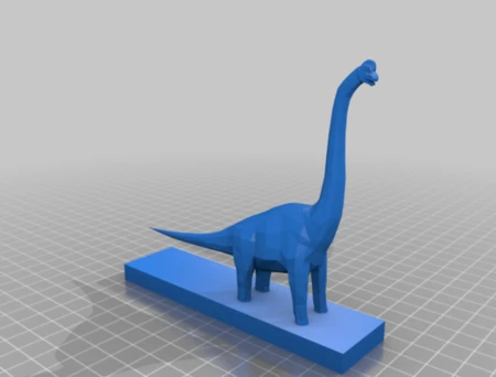Modelo 3d de Braquiosaurio para impresoras 3d