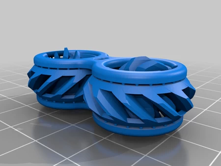  Fidget gears revolving v2 print-in-place  3d model for 3d printers