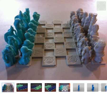 Robots Versus Wizards Chess Set