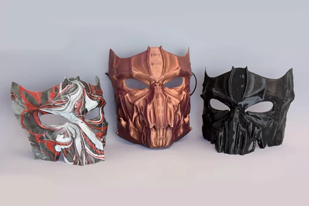  Dark mask - jointed  3d model for 3d printers