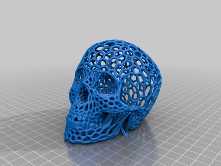  Skull (voronoi style)  3d model for 3d printers