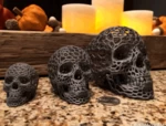 Modelo 3d de Calavera (estilo voronoi) para impresoras 3d