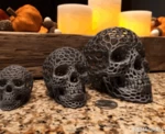  Skull (voronoi style)  3d model for 3d printers