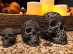 Modelo 3d de Calavera (estilo voronoi) para impresoras 3d