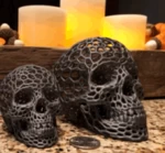  Skull (voronoi style)  3d model for 3d printers