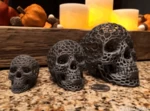 Modelo 3d de Calavera (estilo voronoi) para impresoras 3d