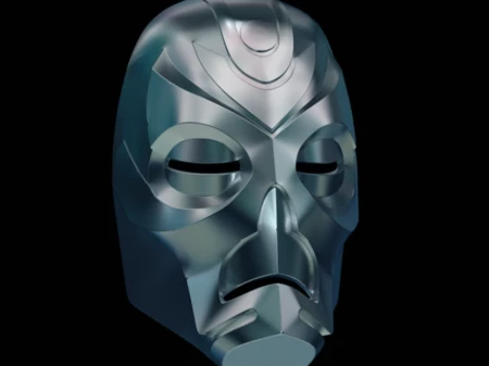 Modelo 3d de Máscara de sacerdote dragón de skyrim para impresoras 3d