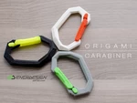  Origami carabiner by ddf3d.com  3d model for 3d printers