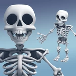  Skeleton (snaps together and moveable)  3d model for 3d printers