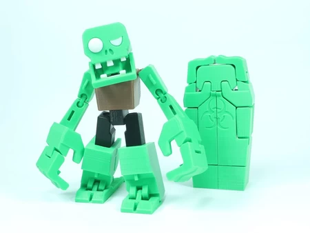  Transformable zombieman for halloween  3d model for 3d printers