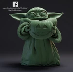  Baby yoda - halloween special  3d model for 3d printers