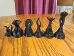  Alien life chess set  3d model for 3d printers