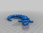 Modelo 3d de Lagarto articulado 2 para impresoras 3d