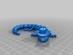 Modelo 3d de Lagarto articulado 2 para impresoras 3d