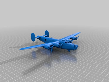  Consolidated b-24 liberator  3d model for 3d printers