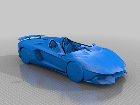  Lamborghini aventador j  3d model for 3d printers
