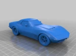 Modelo 3d de Acciones 1972 chevrolet corvette zr1 para impresoras 3d