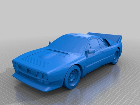 Modelo 3d de Legal en la calle lancia rally 037 stradale para impresoras 3d