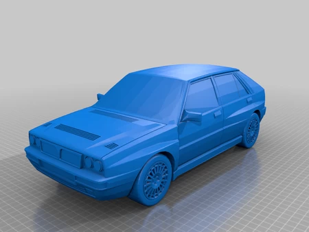   1987 lancia delta integrale  3d model for 3d printers