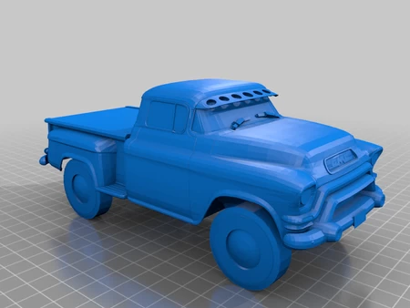  1956 gmc 150 pickup truck  3d model for 3d printers