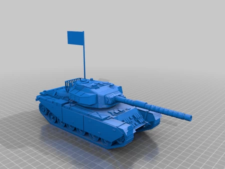 Modelo 3d de Vickers mk i y t-72m1 para impresoras 3d