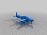 Modelo 3d de Emb 314 super tucano para impresoras 3d