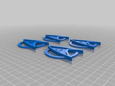 Modelo 3d de Logotipos de star trek para impresoras 3d