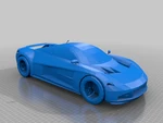 Modelo 3d de Superdeportivo con motor central de producción limitada de chrysler para impresoras 3d